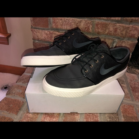 Nike | Shoes | Nike Zoom Air Stefan Janoski Black Gum Skate Shoes | Poshmark
